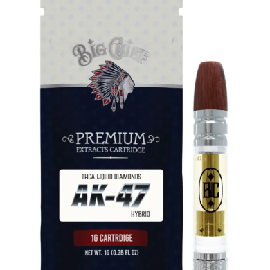 AK-47 Big Chief Premium Extracts Liquid Diamonds THCA Cartridge 1G