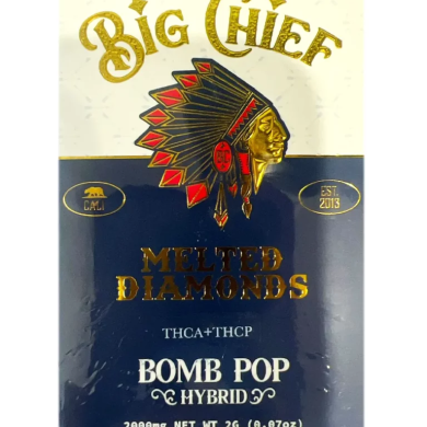 Bomb Pop Big Chief Melted Diamonds THCA+THCP Cart 2G