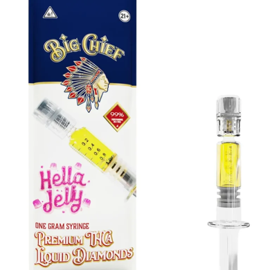 Hella Jelly Big Chief Syringe Premium THCA Liquid Diamond 1G