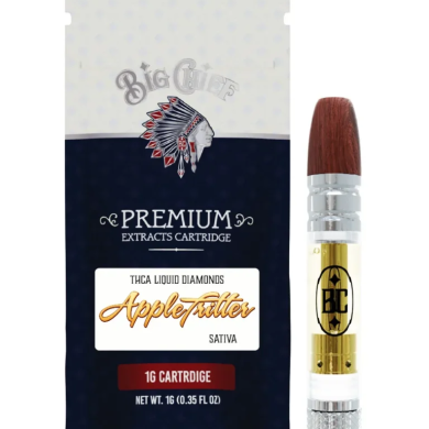 Apple Fritter Big Chief Premium Extracts Liquid Diamonds THCA Cartridge 1G