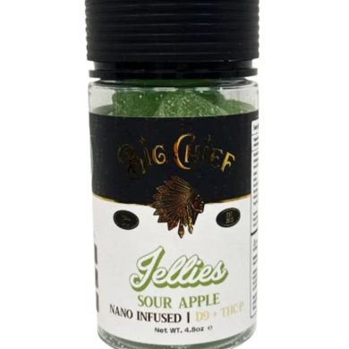 Sour Apple Big Chief Nano Infused D9+THC-P Gummies 15000MG
