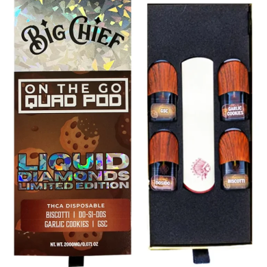 Biscotti Big Chief On the Go Quad Pod Liquid Diamond THCA Vape 0.5G