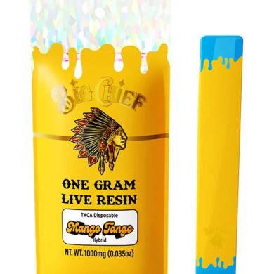Mango Tango Big Chief Live Resin THCA Disposable 1G