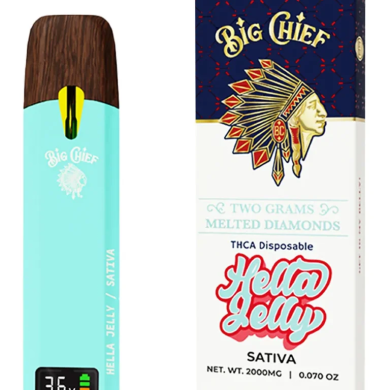 Hella Jelly Big Chief Melted Diamond THCA Disposable 2G