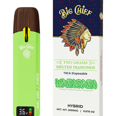 Wabisabi Big Chief Melted Diamond THCA Disposable 2G