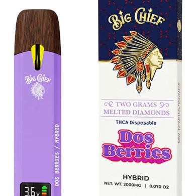 Dos Berries Big Chief Melted Diamond THCA Disposable 2G
