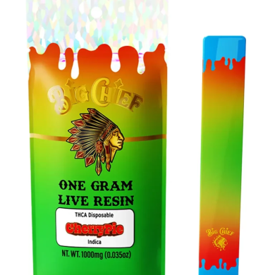 Cherry Pie Big Chief Live Resin THCA Disposable 1G