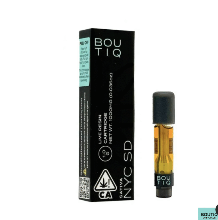 Boutiq Carts NYC SD – Live Resin Cartridge 1-Gram (sativa)