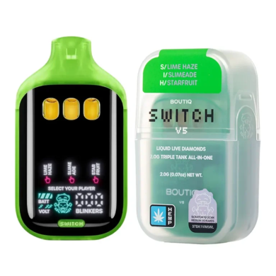 Lime Haze | Slimeade | Starfruit Boutiq Switch V5 Liquid Live Diamonds Disposable 2G