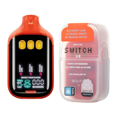 Cherry Lime | Crunch Berry | Orange Mochi Boutiq Switch V5 Liquid Live Diamonds Disposable 2G