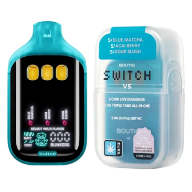 Blue Matcha | Acai Berry | Sour Slush Boutiq Switch V5 Liquid Live Diamonds Disposable 2G