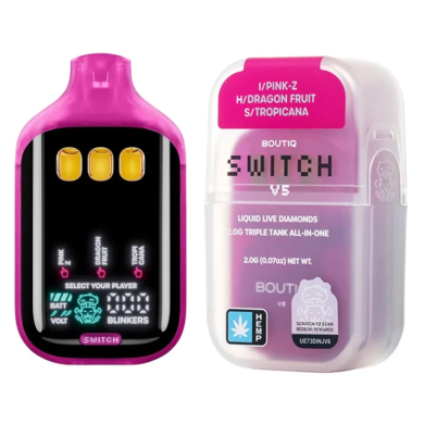 Pink-Z | Dragon Fruit | Tropicana Boutiq Switch V5 Liquid Live Diamonds Disposable 2G