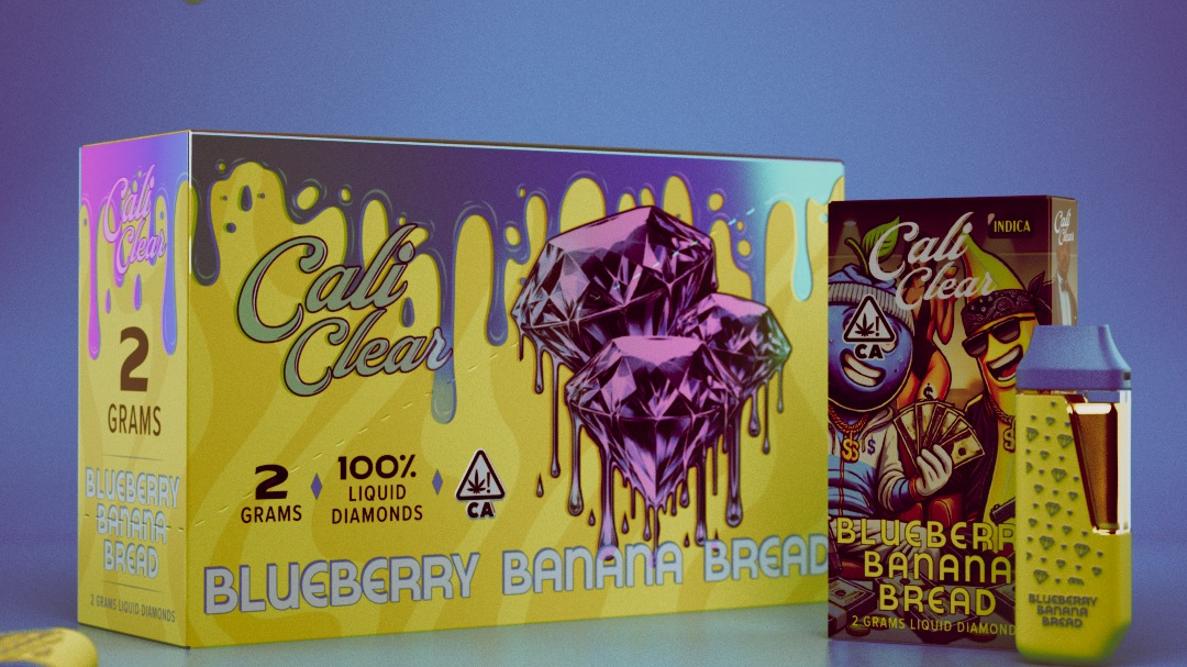 Cali Clear Blueberry Banana Bread 2g Disposable Vape